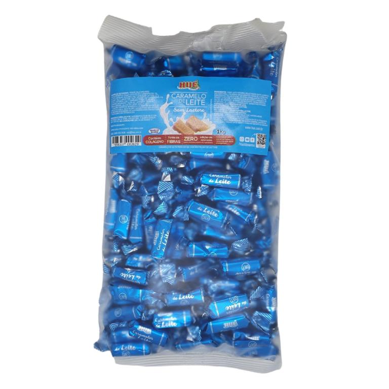 TOFFEE DE LEITE SEM LACTOSE ZERO ADIÇÃO DE AÇÚCARES (REFIL) 1KG (MÉDIA DE 200UN/CX 04PCTX1KG)