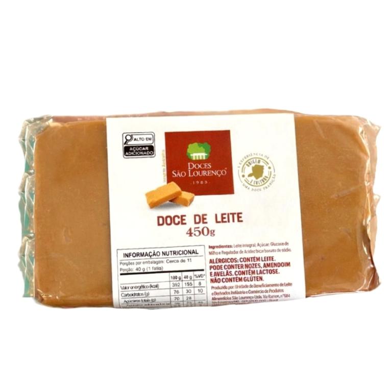 Doce de Leite Puro em Tablete 450g (Cx 16x450g)