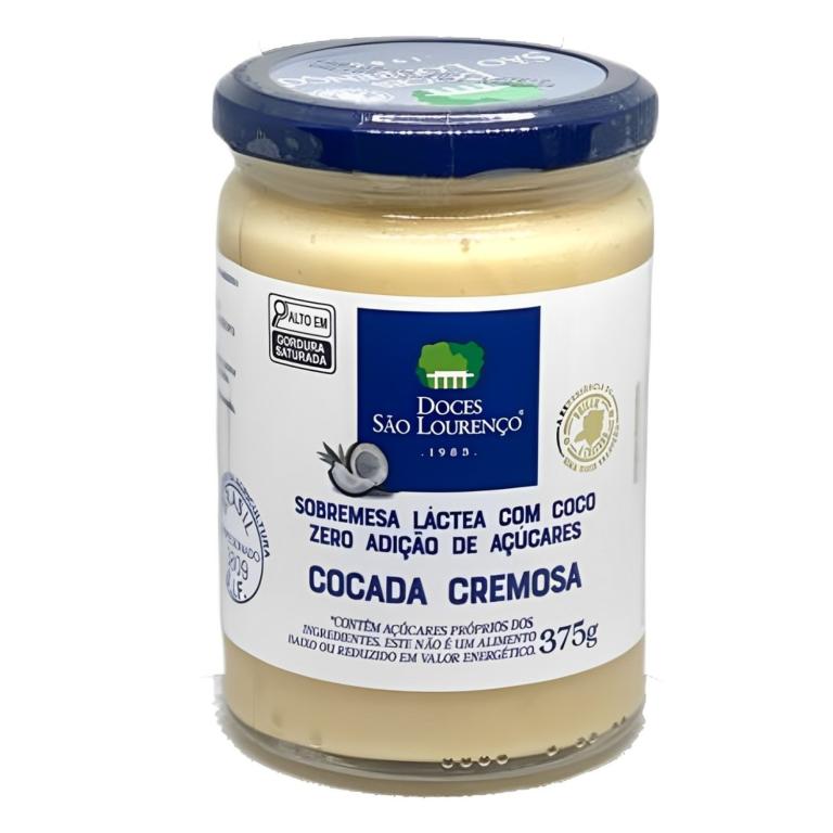 Cocada Cremosa Pura Diet SÃO LOURENÇO 375g (Cx 12x375g)