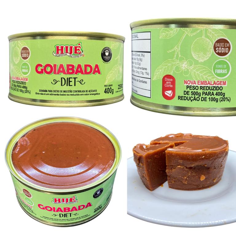GOIABADA CASCÃO DIET VEGANO LATA 400G (CX 12X400G)