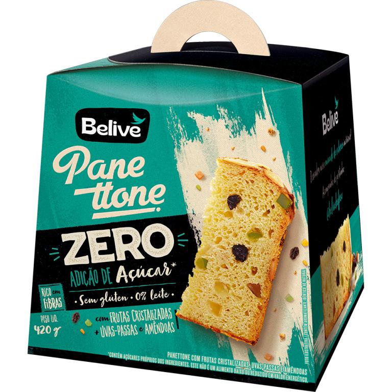 PANETONE FRUTAS ZERO AÇÚCAR GLÚTEN E LEITE 420G (CX 08X420G)-PRÉ-VENDA