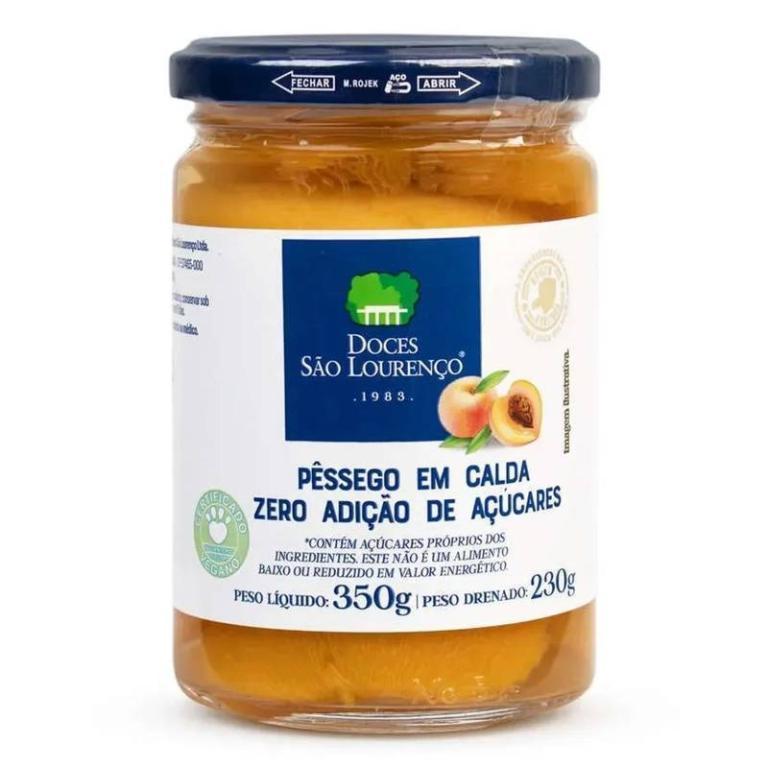 Pessego em Calda Diet SÃO LOURENÇO 350g