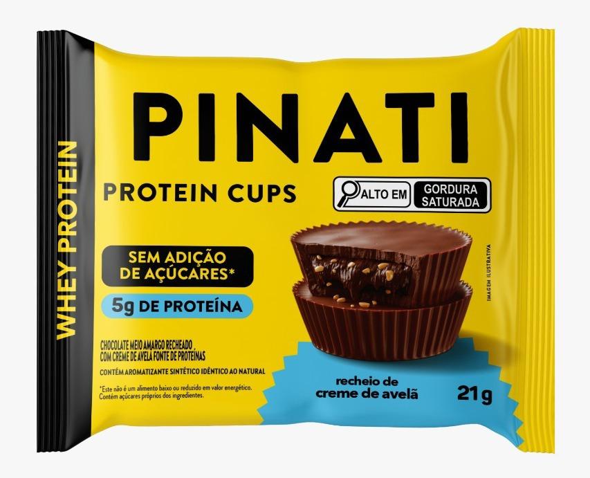 PINATI Protein Cups Creme de Avelã Whey 21g (DISPLAY VEM 18)