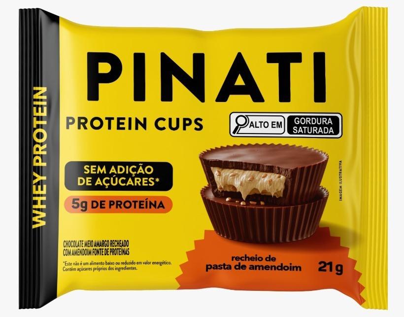 PINATI Protein Cups Pasta de Amendoim Whey 21g (DISPLAY VEM 18)