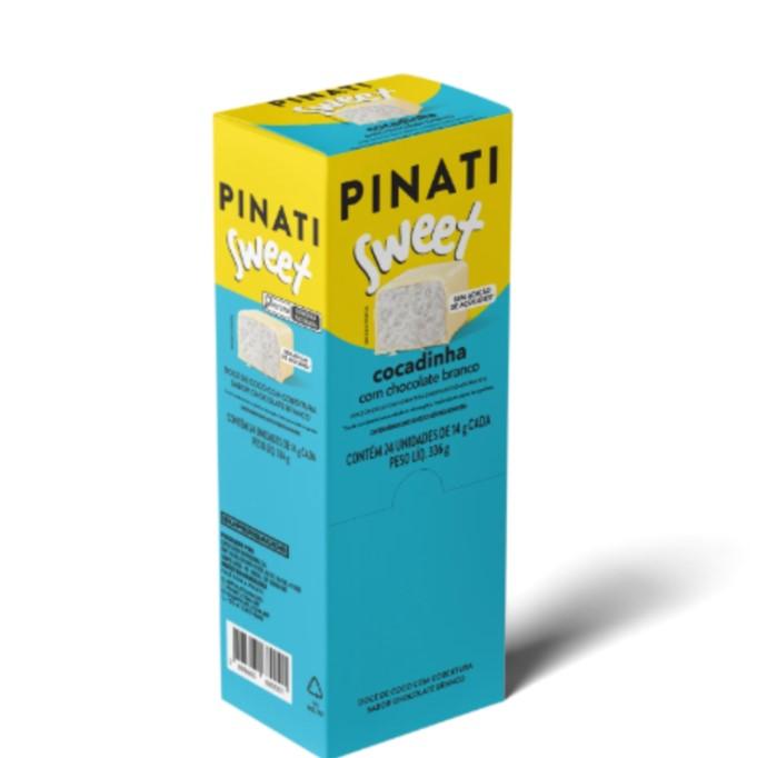 PINATI Sweet Bites Cocadinha com Chocolate Branco 14g (DISPLAY VEM 24)