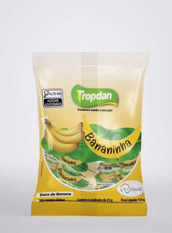 Bananinha com Açúcar TROPDAN 150g (Cx 35X150g)