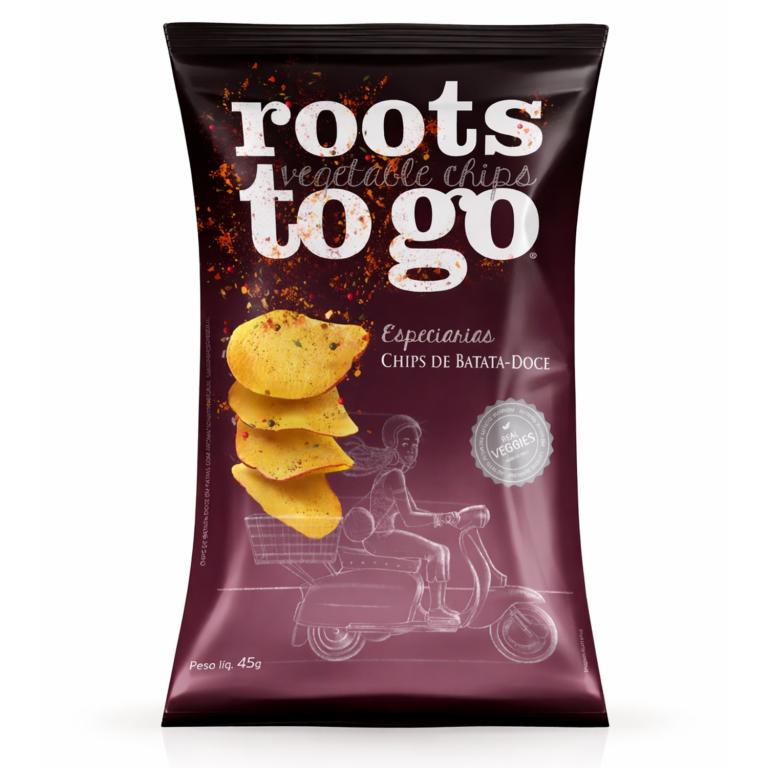 Chips de Batata-doce Roots To Go Especiarias 45g (Cx 12x45g)