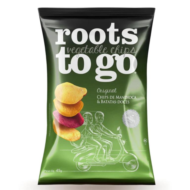 Chips De Mandioca E Batata-Doce Roots To Go 45g  (Cx 24x45g)
