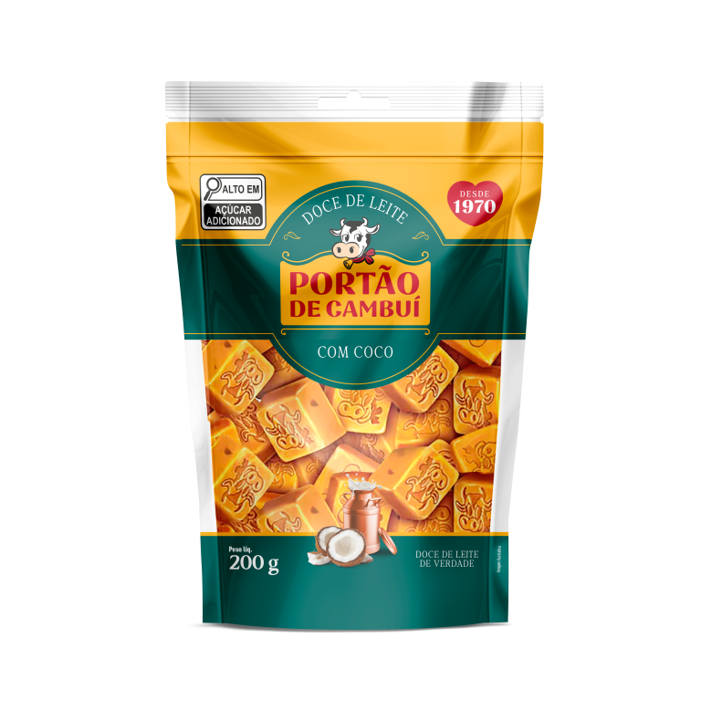 DOCE DE LEITE COM COCO STAND-UP POUCH 200G (CX MASTER 50X200G)