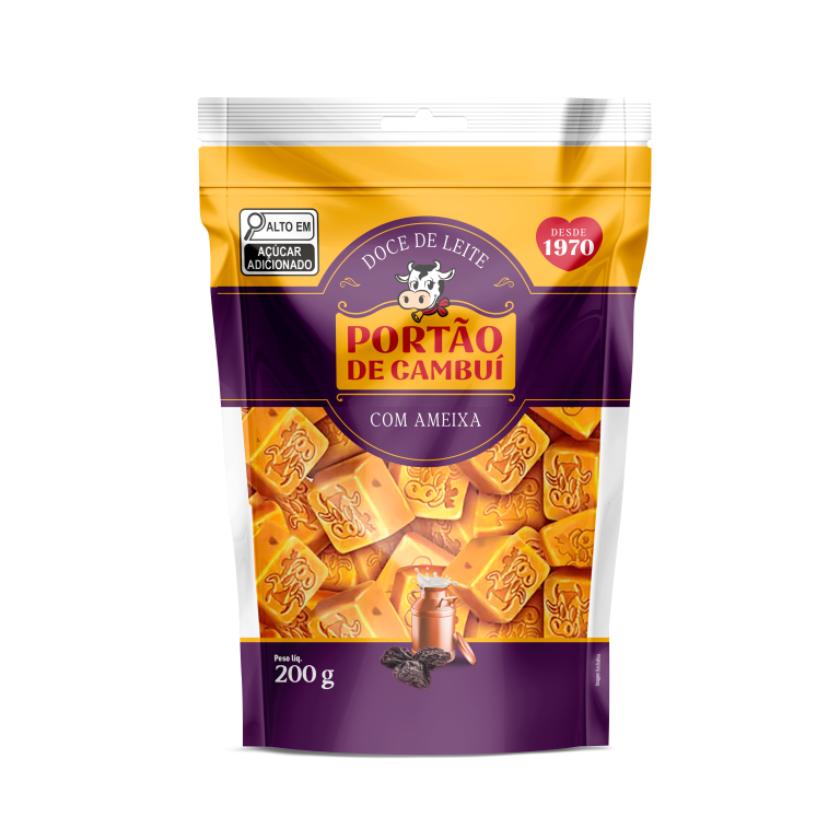 DOCE DE LEITE COM AMEIXA STAND-UP POUCH 200G (CX MASTER 50X200G)