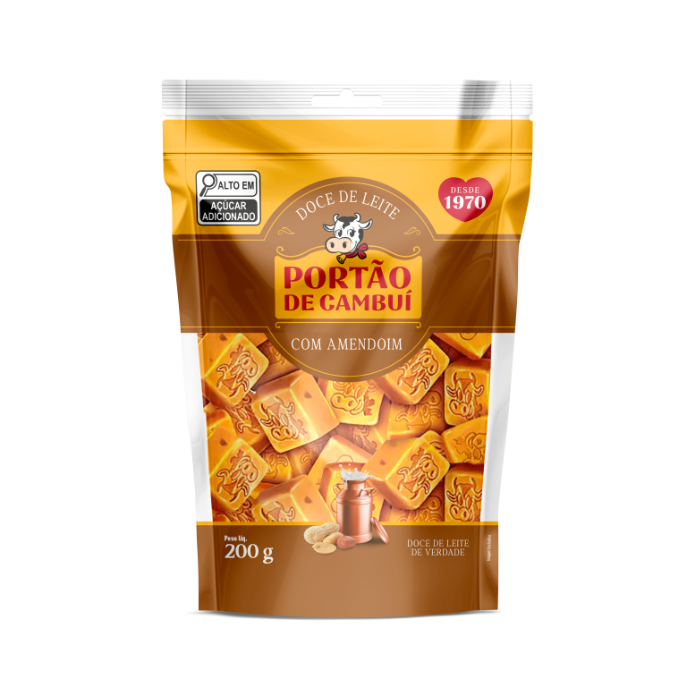 DOCE DE LEITE COM AMENDOIM STAND-UP POUCH 200G (CX MASTER 50X200G)