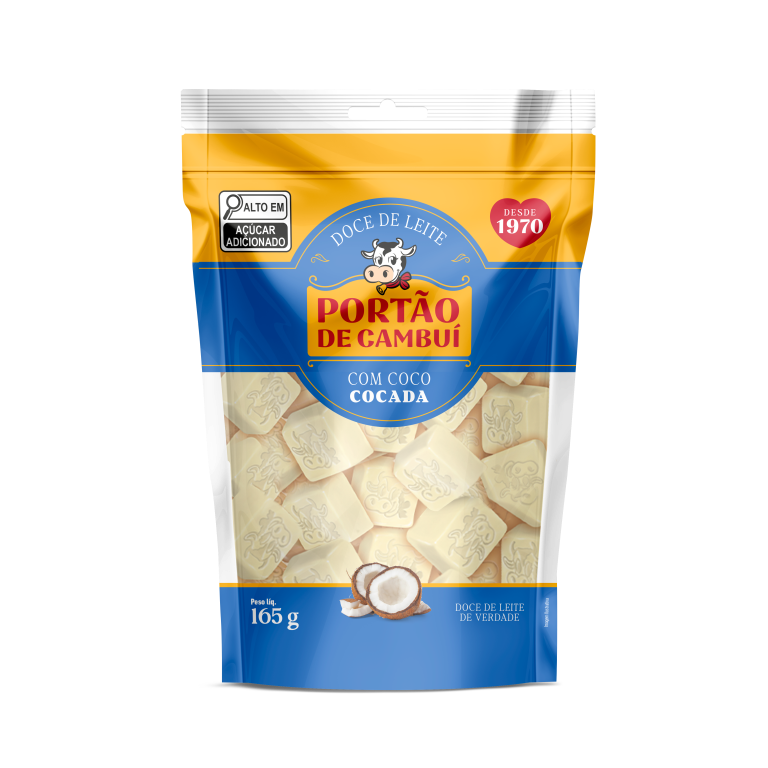 DOCE DE LEITE COCADA STAND-UP POUCH 165G (CXMASTER 50X165G)