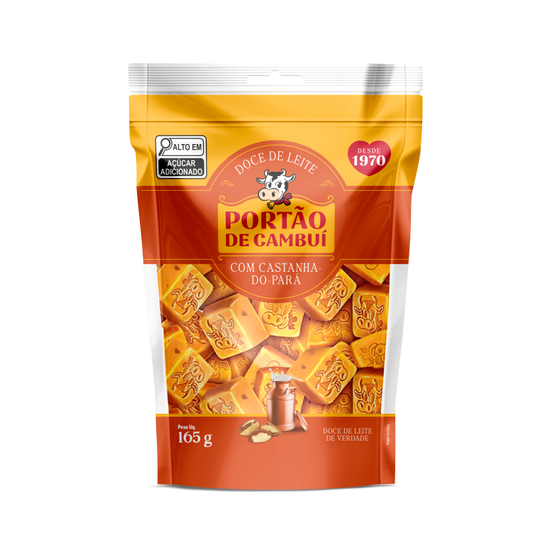 DOCE DE LEITE COM CASTANHA DO PARÁ STAND-UP (CX MASTER 50X200G)