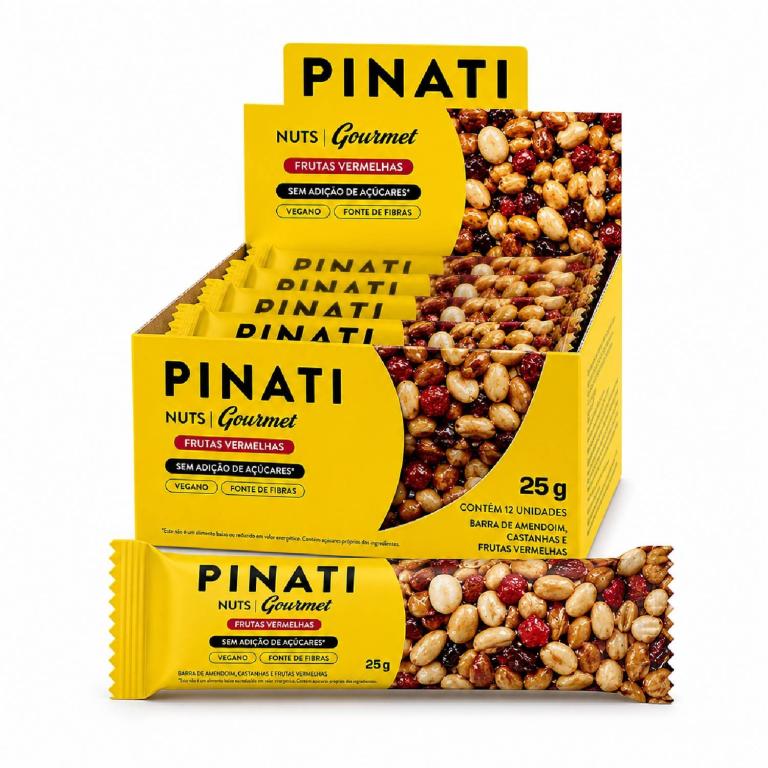 Nuts Gourmet Frutas Vermelhas PINATI 25g (Display 20und)