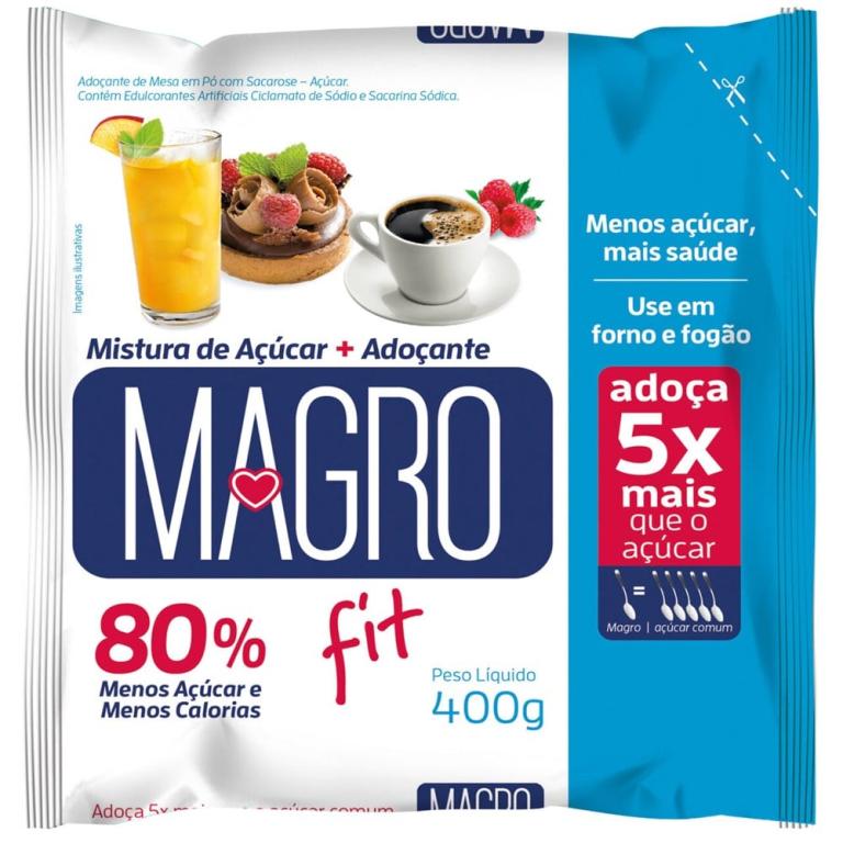AÇÚCAR MAGRO FIT REFIL 400G (CX MASTER 20X400G)