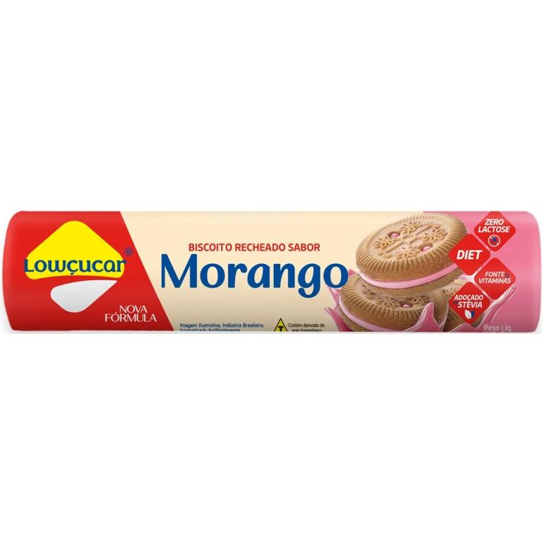 BISCOITO RECHEADO ZERO SABOR MORANGO 120G (CX MASTER 16X120G)