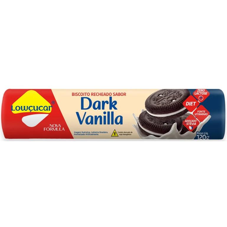 BISCOITO RECHEADO ZERO SABOR BAUNILHA 120G (CX MASTER 16X115G)
