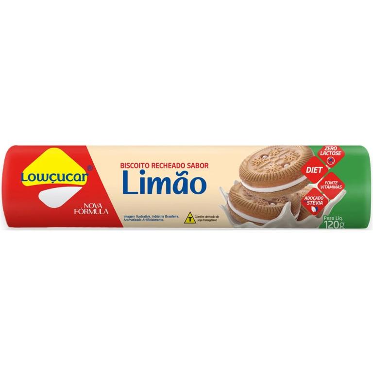 BISCOITO RECHEADO SABOR LIMAO 120G (CX MASTER 16X120G)