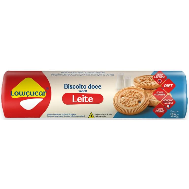 BISCOITO DOCE LEITE LOW ZERO ACUCAR 95G (CX MASTER 16X95G)