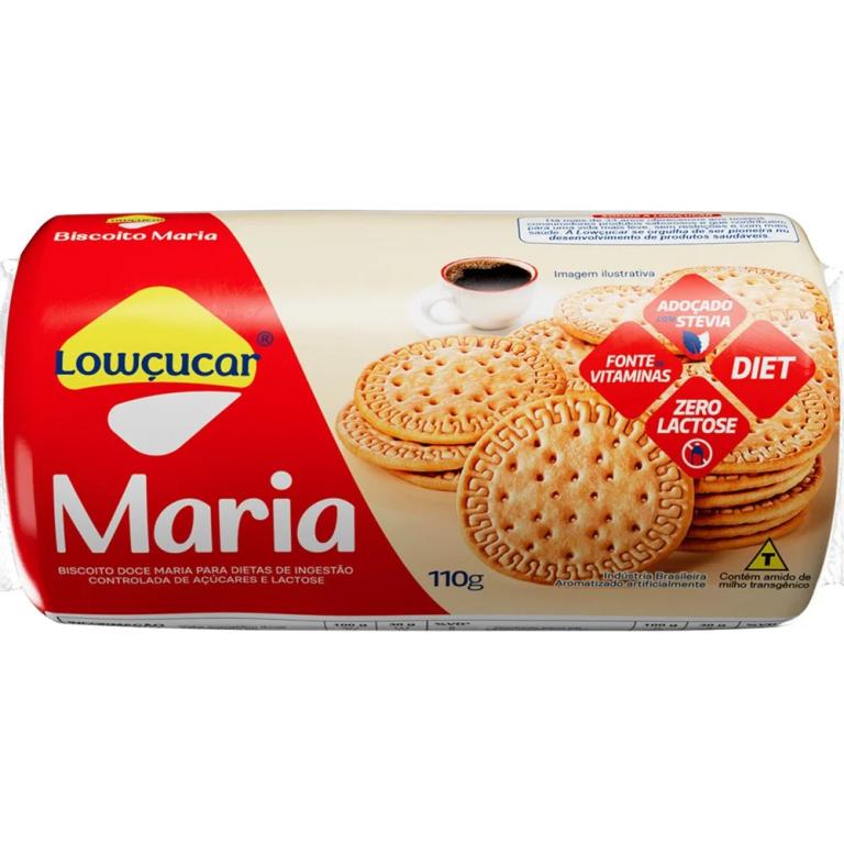BISCOITO MARIA LOW ZERO ACUCARES 110G (CX MASTER 12X110G)