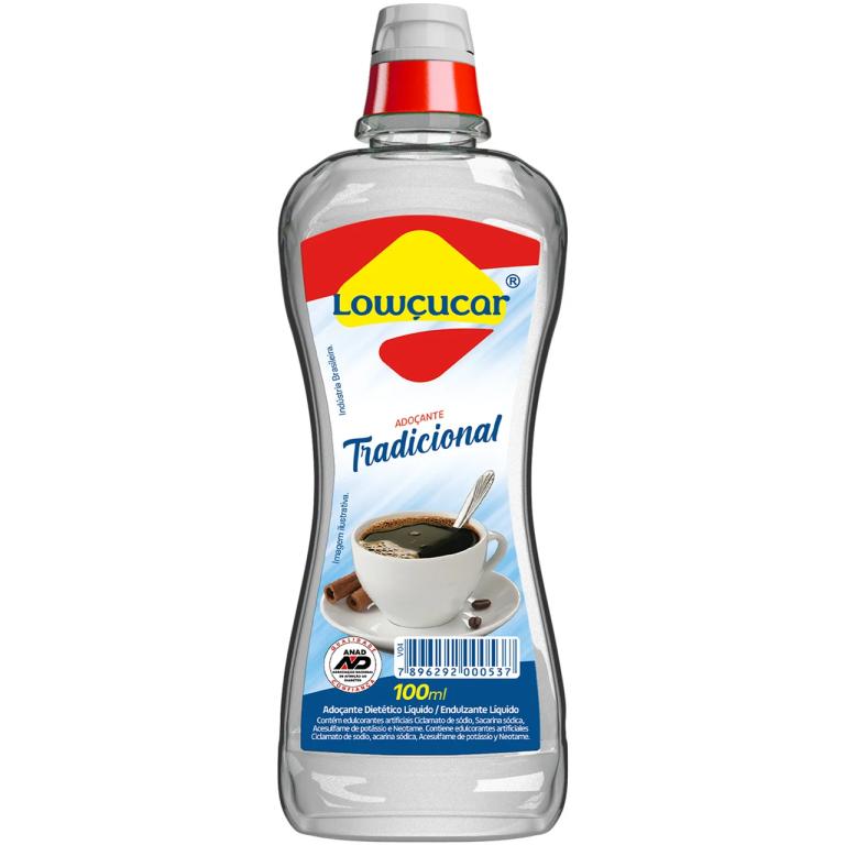 ADOCANTE LOWCUCAR PLUS TRADICIONAL LIQUIDO 100ML (CX MASTER 12X100ML)