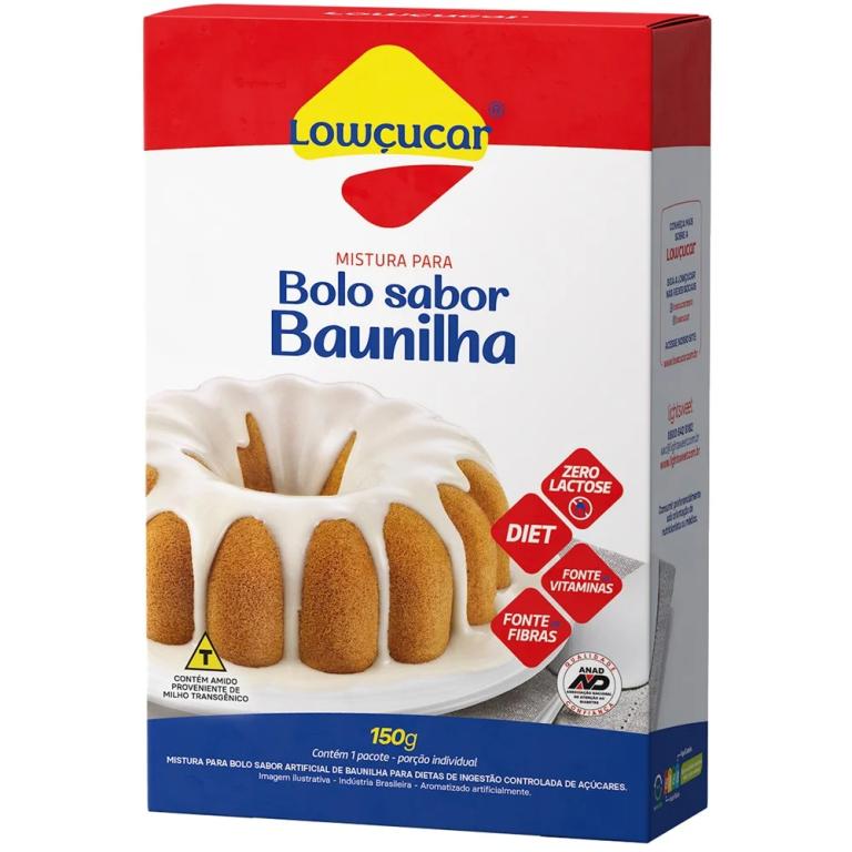 MISTURA PARA BOLO SABOR BAUNILHA 150G (CX MASTER 12X150G)