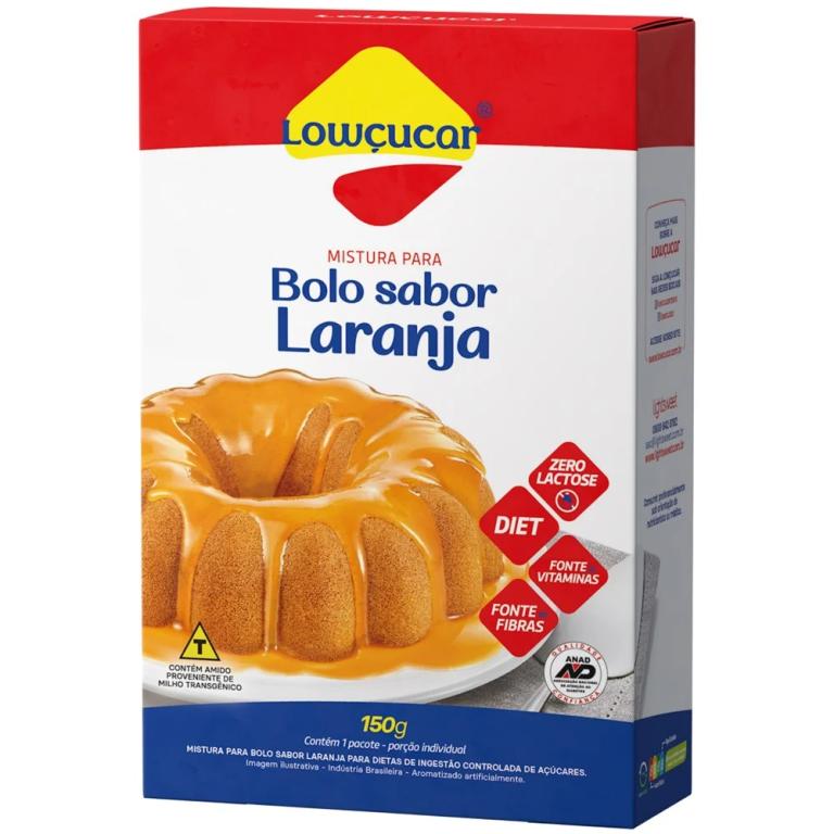 MISTURA PARA BOLO SABOR LARANJA 150G (CX MASTER 12X150G)