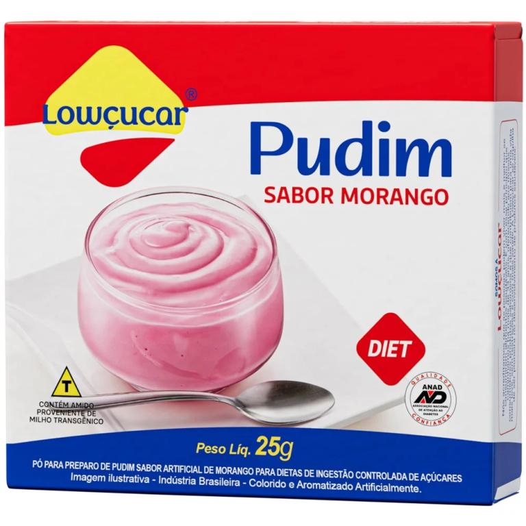 PO P/ PREP. PUDIM MORANGO CARTUCHO 25G (CX MASTER 18X25G)