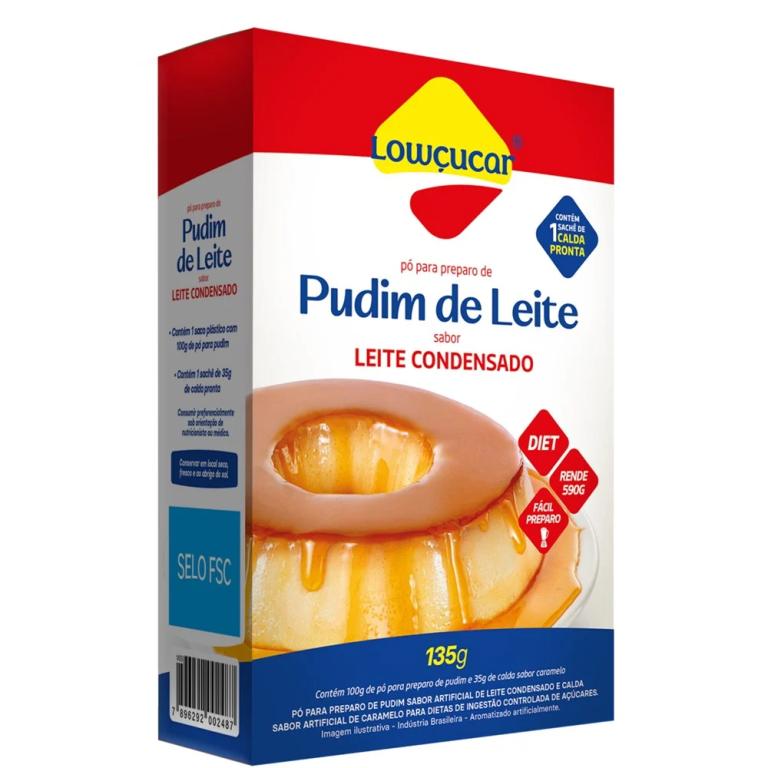 PUDIM LEITE CONDENS 100G C/ CALDA 35G ZERO (CX MASTER 12X100G)