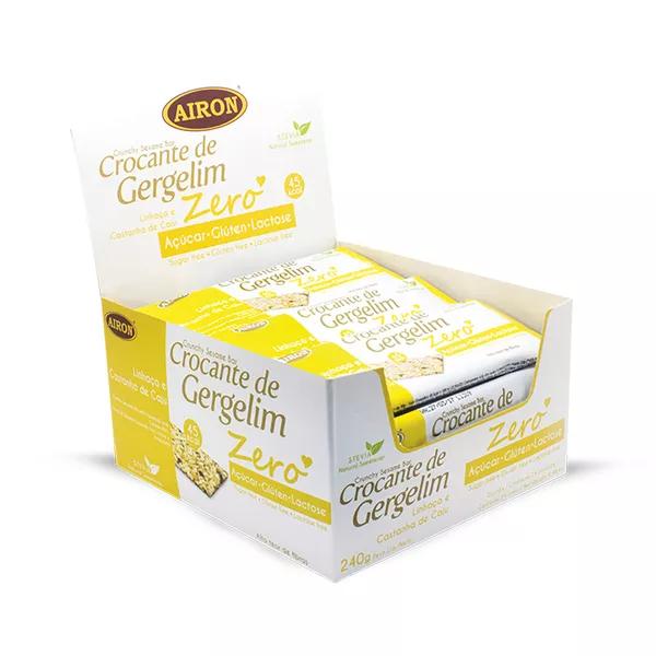 Crocante de Gergelim com Linhaça e Castanha de Caju 240 (contém 24 unidades de 10g)
