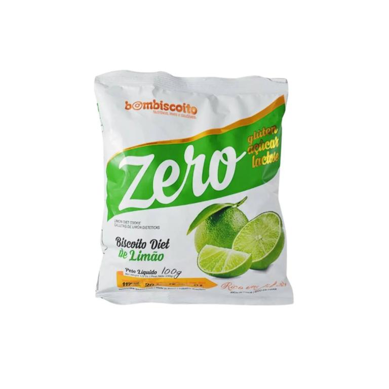 Biscoito Diet Limão Zero Açúcar Glúten e Lactose 100g (Cx Master 30X100g)