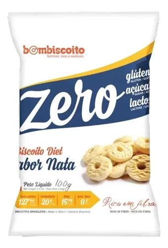 Biscoito Diet Nata Zero Açúcar Glúten e Lactose 100g (Cx Master 30X100g)
