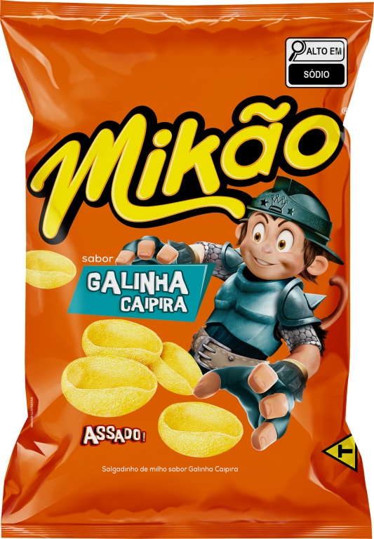 SALG MILHO MIKAO GALINHA CAIPIRA 10X90GR