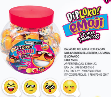 POTE OLHOS FAMINTOS EMOJI 60X12G