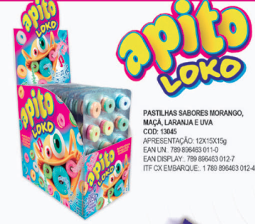 APITO LOKO PASTILHA 15X15G