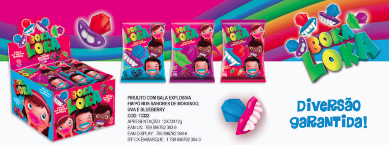 BOKA LOKA MORANGO, UVA E BLUEBERRY 30X12G