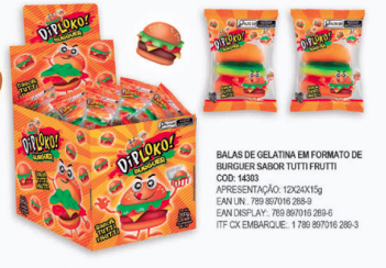 BURGER GUMMY 24X15G