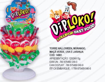 LOLLIPOP PIRULITO FAST FOOD 60X15G