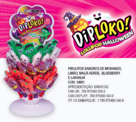 LOLLIPOP PIRULITO HALLOWEEN 60X15G