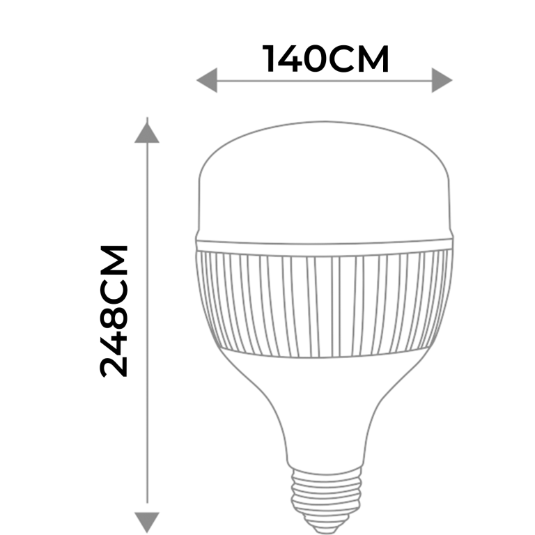 LÂMPADA LED BULBO ALTA POTENCIA 100W 6500K