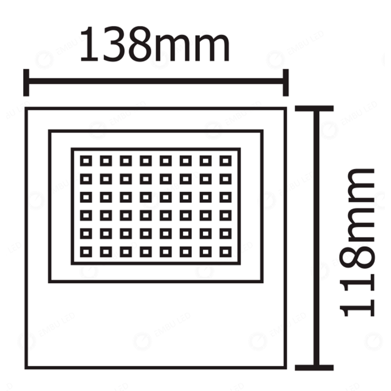 REFLETOR LED SMD LINHAECO 50W 6000K IP66