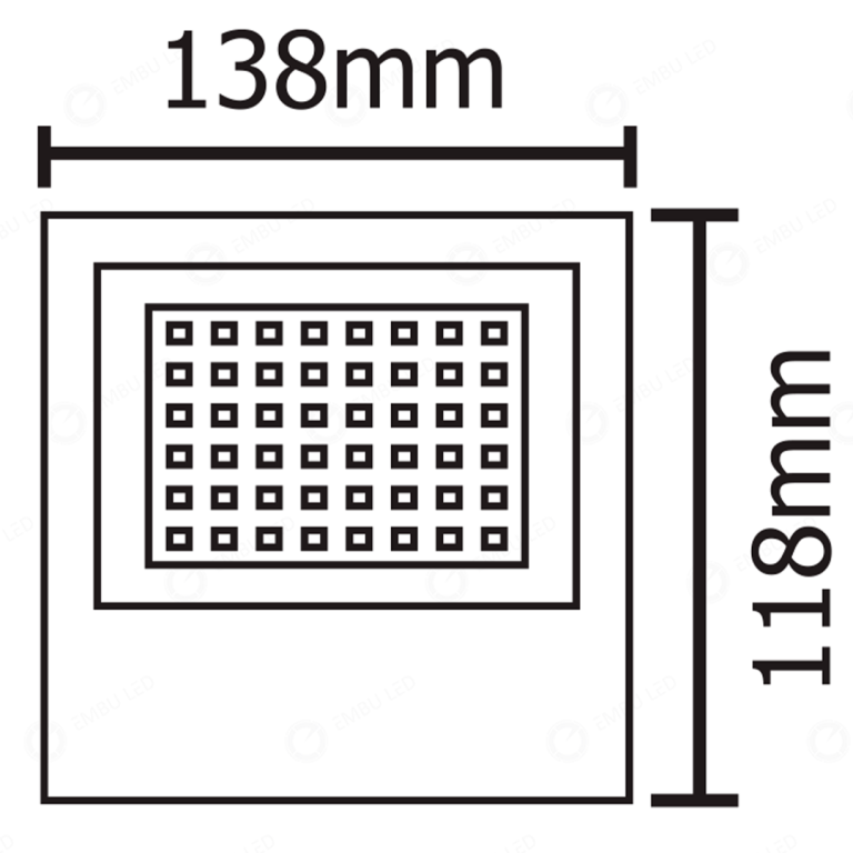 REFLETOR LED SMD LINHAECO 50W VERDE IP66