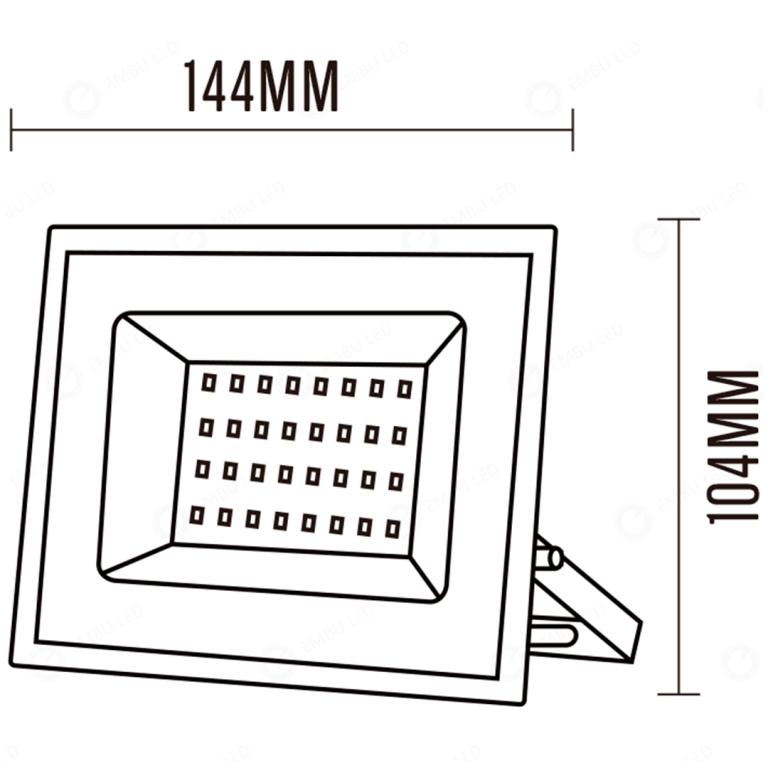 REFLETOR LED SMD LINHAECO 50W RGB IP66