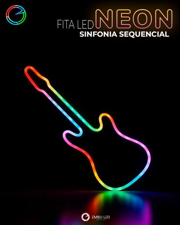 FITA LED 8W/M(TOTAL 40W) 12V SILICONE SINFONIA SEQUENCIAL
