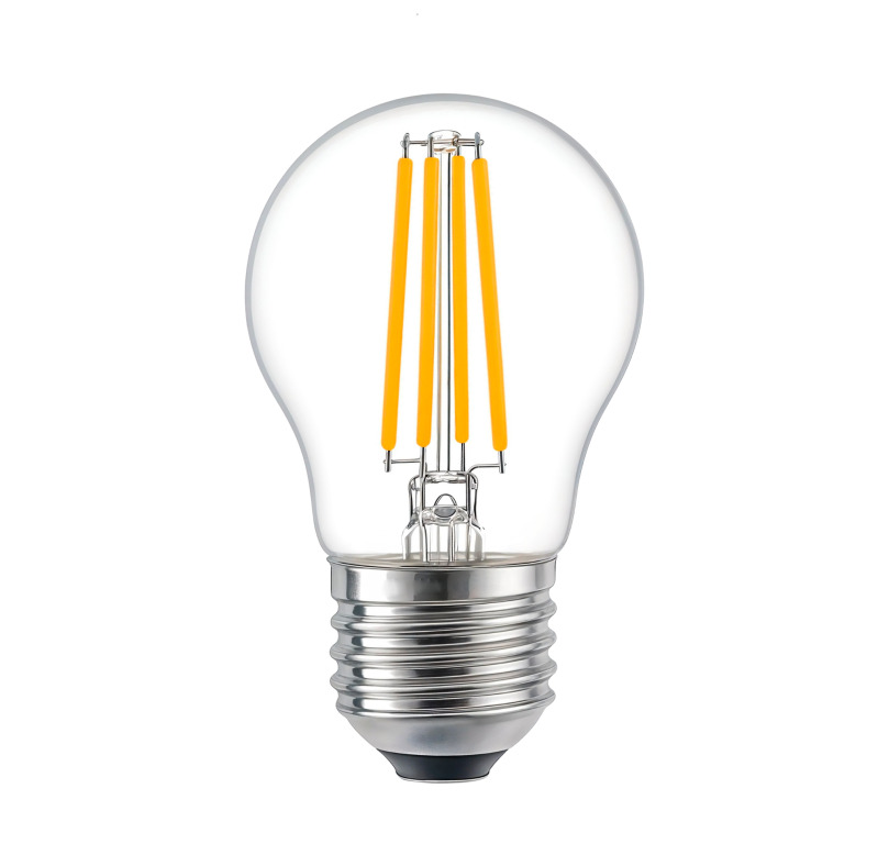 LÂMPADA LED FILAMENTO G45 E27 CRISTAL 2400K