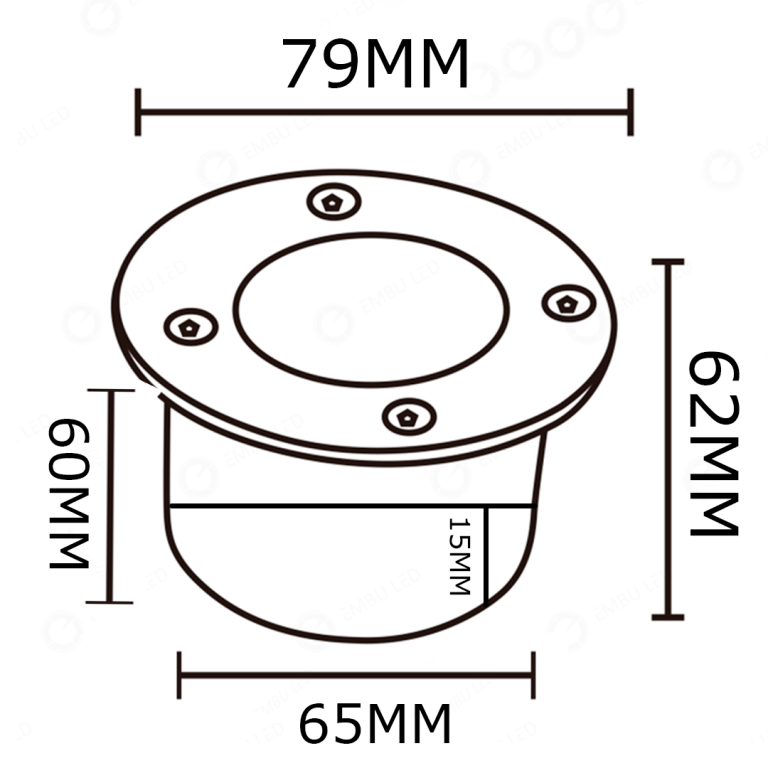 BALIZADOR DE SOLO IP67 LED SMD 5W 3000K
