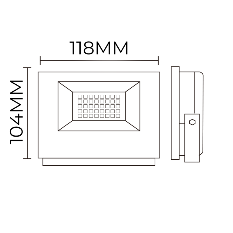 REFLETOR LED SMD LINHAECO 30W RGB IP66