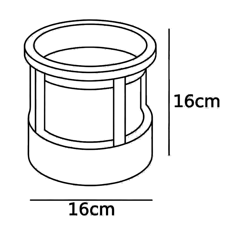 ARANDELA MORDENA REDONDO IP65 12W 3000K