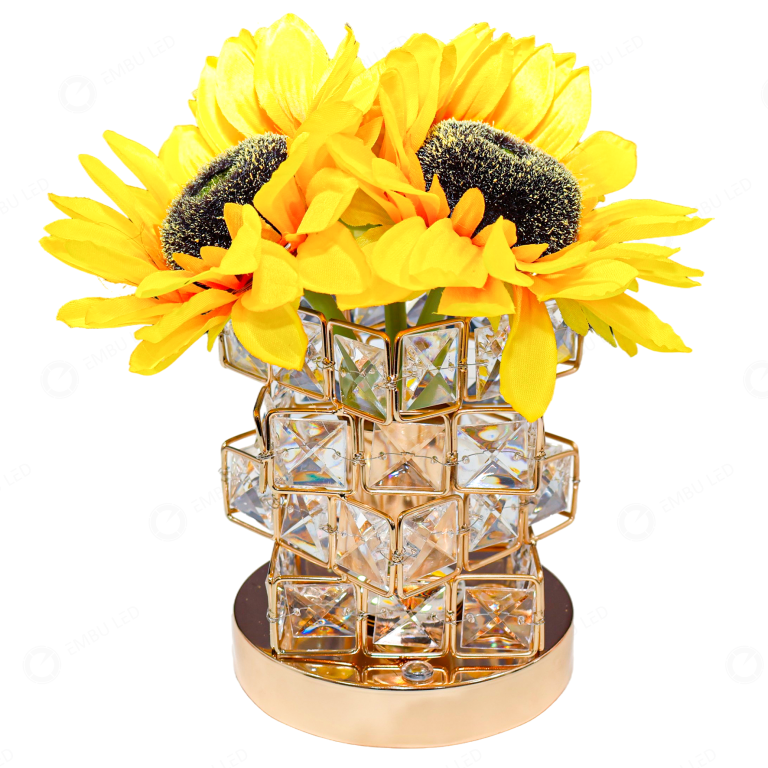 1- LUMINARIA ABAJUR DECORATIVA GIRASSOL 3W 3K/4K/6,5K