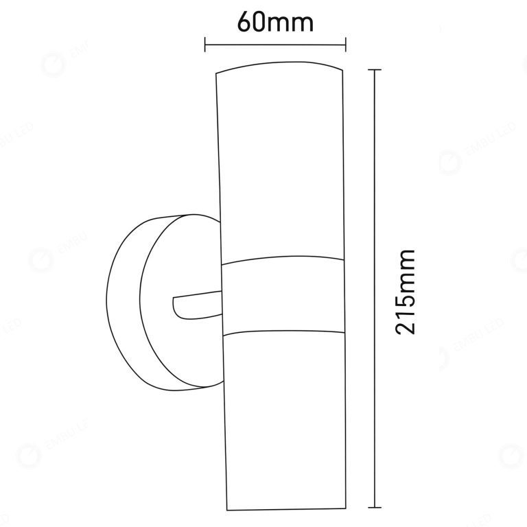 1-ARANDELA TALLO 8W 3K/4K/6,5K
